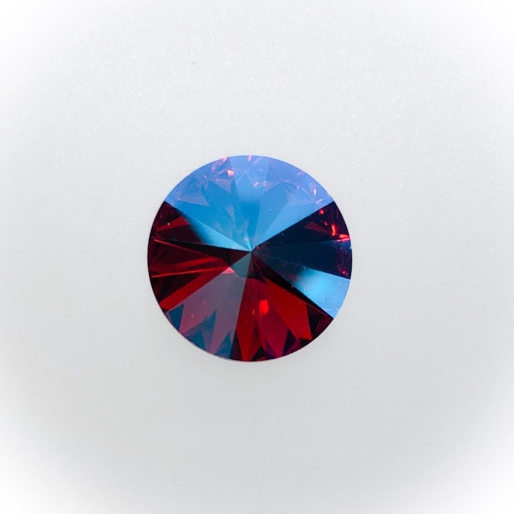 Swarovski Rivoli Mm Scarlet Glacier Blue Bohemia Design