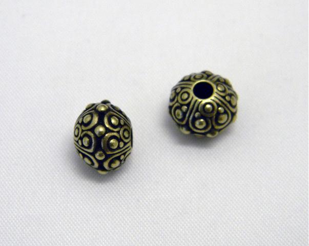 TierraCast® Oasis Bead 10mm, Bronze - Bohemia Design